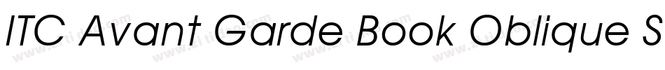 ITC Avant Garde Book Oblique SWA字体转换